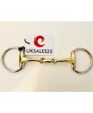 UKSALES25 EggButt Snaffle Bit Curved MP Double Jointed with Lozenge (HORSE BIT) (4.5") - Buy Online on SooperMarket.com