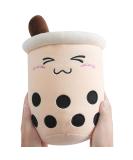 Anboor Bubble Tea Plush Pillow - 35cm Brown Boba Stuffed Toy for Kids | Soft and Cute Gift for Babies, Children | Stuffed Animals Plushies - Buy Online on SooperMarket.com