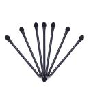 TEONEI Double Sided Eyeshadow Brushes & Foundation Sponge - 50Pcs Makeup Brush Set (Black) for Professional Application - Buy Online on SooperMarket.com