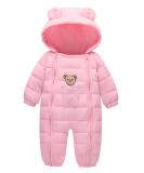 Happy Cherry Baby Toddler Hooded Romper Footie Pajamas - Bear Pink, 6-12 Months - Buy Online on SooperMarket.com