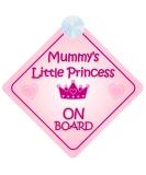 mybabyonboard UK Mummy's Little Princess on Board Car Sign for Children/Baby Girls Non Personalised Character Theme - Buy Online on SooperMarket.com