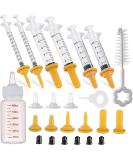 Puppy Syringe Feeder Puppy Nursing Bottle Pet Syringe Feeding Kit Original Nipple with Syringe Feeding Nursing Bottle for Small Pet Puppy Kitten(24 Pack) - Buy Online on SooperMarket.com