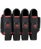 Empire Omega Paintball 4 Pod Harness Black/Red - Hook & Loop Strap Pack - Buy Online on SooperMarket.com