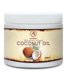 Coconut Oil 500ml - Pure Cold-Pressed Cocos Nucifera from Indonesia | Natural Body Butter & Hair Care - Buy Online on SooperMarket.com