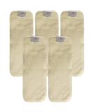 Hemp Diaper Inserts for Overnight Cloth Diapers - Pack of 5 Booster Pads - Buy Online on SooperMarket.com