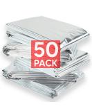 Altland 50 Pack of Emergency Blankets - Individually Packaged Silver Mylar Blankets Silver (50 Pack) - Buy Online on SooperMarket.com