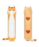 Mewaii Orange 110cm Plush Pillow | Soft Kitten Stuffed Animal Toy - Perfect Gift for Ages 3+ - Buy Online on SooperMarket.com