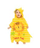 Supgomax Hooded Bathing Poncho for Kids - Cartoon Lion Beach & Bath Towel Absorbent Child Towels for Swimming & Shower - Buy Online on SooperMarket.com