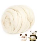 Natural White Wool Roving- 8.8 oz for Needle Felting & Hand Spinning - DIY Craft Supplies - Buy Online on SooperMarket.com