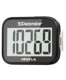3D Pedometer for Walking - Large Digital Display Step Tracker with Removable Clip Lanyard, Black - Buy Online on SooperMarket.com