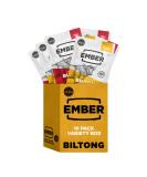 Ember Snacks Biltong Beef Jerky - 10 x 25g Variety | Low-Calorie Low-Fat On-the-Go Snack Made from British & Irish Beef - Buy Online on SooperMarket.com