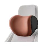 Auto Neck Pillow - Soft Memory Cotton Car Headrest Cushion | Brown Car Accessories - Buy Online on SooperMarket.com