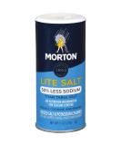 Morton Salt Lite Salt 11 oz Canister - Pack of 6 | Low Sodium Salt Option - Buy Online on SooperMarket.com