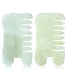 2 Pcs Jade Massage Comb Guasha Comb Guasha Scraping Scalp Comb Jade Gua Sha Scraping Massage Tool Multifunctional Handheld Head and Meridians Massage Tools for Head Caring, Relax (Green,Classic Style) 2 Count (Pack of 1) G… - Buy Online on SooperMarket.com
