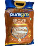 Puregro Brown Basmati Rice 5kg - Natural and Pure | Pack of 1 - Buy Online on SooperMarket.com