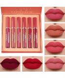 evpct 6Pcs Matte Liquid Lipstick Set Lip Stain Makeup Kit 24 Hour Long Lasting Waterproof Dark Red Stay on Matte Matt Lipsticks Set for Women Matt Liquid Lippies labiales matte larga duracion 24 C-01 6 Count (Pack of 1) ... - Buy Online on SooperMarket.com