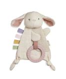 Itzy Ritzy - Bitzy Crinkle Sensory Toy with Teether  Features Ribbons  Crinkle Sound & Soft  Braided Teething Ring  Bunny - Buy Online on SooperMarket.com