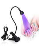 AORAEM Nail Lamp LED Nail Manicure Dryer Curing Light with Black Gooseneck and Clamp for Gel Nails (AA-Black) - Buy Online on SooperMarket.com
