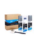 Kaps 4 Sneakers Shoe Care Cleaning Kit - Sneakers Gel Cleaner Water Repellent Protector Spray Odour Eliminator 100 ml Nubuck and Suede Brush Suitable for Trainer Suede Leather and Nubuck Shoes - Buy Online on SooperMarket.com