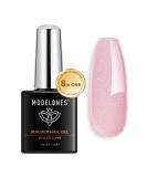 Modelones Builder Nail Gel Nude Glitter Pink Gel Builder for Nails 8-in-ONE Builder Nail Strengthener Hard Gel Color Base Extension Gel Builder Gel in a Bottle Gift for Women 15ML - Buy Online on SooperMarket.com