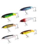 6PCS Bass Whopper Lures Kit - Floating Rotating Tail Topwater Fishing Lures for Bass & Trout - Buy Online on SooperMarket.com