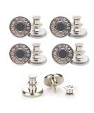 Instant Jean Button Pins for Pants - No Sew, No Tools Needed | 4 Sets Replacement Buttons | Easy Installation, Reusable & Adjustable - Buy Online on SooperMarket.com