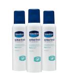 Vaseline Antiperspirant Deodorant Active Fresh With Proderma - 150Ml - Pack Of 3 - Buy Online on SooperMarket.com