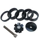 GANOPPER 1 1/8 Inch Headset Spacer with Stem Top Cap,Headset Star Nut Black Red Blue Gold 4 Color - Buy Online on SooperMarket.com