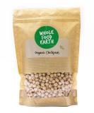 Wholefood Earth Organic Chickpeas 1kg GMO Free | Vegan | High Fibre | High Protein | Certified Organic - Buy Online on SooperMarket.com