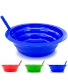 6 Pack USA-Made BPA Free Sippy Bowls for Kids - Child-Safe Cereal Bowls with Built-In Straw for Melted Ice Cream & Soup Sipping - Buy Online on SooperMarket.com