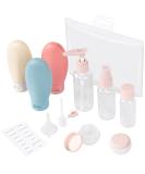 Travel Size Bottles for Toiletries & Skincare | Leakproof Refillable TSA Approved - 13PCS Makeup Essentials - Buy Online on SooperMarket.com