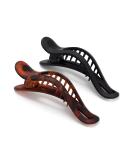 Kitsch Flat Hair Clips - Flat Claw Clips for Women | Lay Down Claw Clip for Thin & Thick Hair | Big Flat Clips for Hair | Alligator Hair Clips | Large Hair Clips for Women  2pc (Black&Tort) Curve - Buy Online on SooperMarket.com