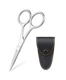 URAQT Nail Scissors Professional Stainless Steel Cuticle Scissors with Leather Pouch Sharp Manicure Scissors Pointed Beauty Scissors for Trimming Eyebrows Nose Hair Beard Finger & Toe Nail Care With Leather Case - Buy Online on SooperMarket.com