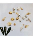 500pcs Nail Art Metal Studs - Sea Series Shell Starfish Deco | NAIL ANGEL 10007 - Buy Online on SooperMarket.com