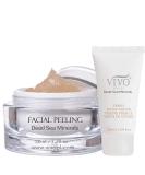 Vivo Per Lei Facial Peeling Gel - Contains Dead Sea Minerals and Nut Shell Powder - Gentle Face Exfoliator Scrub and Blackhead Remover - Peel Your Skin to a Fresher You - 3.4 Fl. Oz. - Buy Online on SooperMarket.com