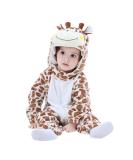 Doladola Unisex Baby Giraffe Romper | Flannel One Piece Pyjamas 6-12 Months - Buy Online on SooperMarket.com