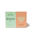 Seed + Mill - Halva - Pistachio - Vegan  Kosher  & Gluten Free - Enjoy this soft  fudgelike candy made out of sesame paste and dark chocolate. Great for snacking or as a dessert - 8 oz Pistachio 8 Ounce (Pack of 1) - Buy Online on SooperMarket.com