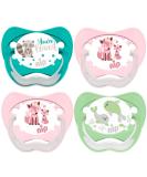 NIP Latex NaturalLatex pacifier size L Girly // 4 piece set // size 3 16-32 months // made in Germany - Buy Online on SooperMarket.com