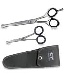 CT Pet Grooming Scissors Kit - Japanese Stainless Steel, 6 & 4.5 inch Hair Cutting Set for Cats and Dogs - Buy Online on SooperMarket.com