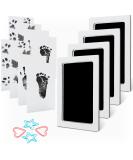 MengNi Baby Footprint Handprint Pet Paw Print Kit with 4 Ink Pads and 8 Imprint Cards Medium(Pack of 4) Black - Buy Online on SooperMarket.com