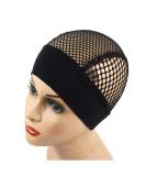 YANTAISIYU 1 pc Black Crochet Wig Cap Headband Wig Cap with Adjustable Headband Weaving Wig Base for Wig Making - Buy Online on SooperMarket.com