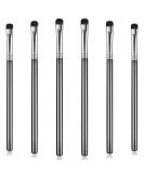 6pc Eyeshadow Brush Set for Precision Eye Makeup - Small Shader, Smudge, Blending and Crease Brushes - Buy Online on SooperMarket.com