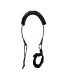 HEYTUR Coiled SUP Leash 10' Surfboard Leash Sup Leg Rope Strap Stand Up Paddleboard Leash 5mm Black - Buy Online on SooperMarket.com