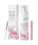 Buy Breylee Eyelash Shampoo - 200ml Eyelash Care for Salon & Home Use Eyelash Extension Makeup Remover with 2 Brushes | International Shipping - Buy Online on SooperMarket.com