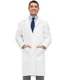 NY Threads Professional Lab Coat for Men Full Sleeve Poly Cotton Long Medical Coat White Large - Buy Online on SooperMarket.com