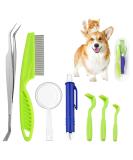 Starfa Lab Tick Removal Tool Set - 7PCs Plastic Lever & Stainless Steel Tweezers for Dogs Cats & Humans - Buy Online on SooperMarket.com