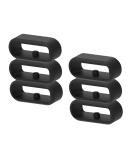 6-Pack Fastener Rings Compatible with Garmin Vivoactive 3/Forerunner 645 245/Venu/Vivomove/Fenix 6S/Fenix 5S Band Keeper, Silicone Replacement Watch Band Loop/Holder/Retainer - Buy Online on SooperMarket.com