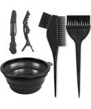 Yexixsr 5Pcs Professional Salon Hair Coloring Dyeing Kit Hair Dye Color Brush and Bowl Set Mixing Bowl Angled Comb and Brush Hair Clips - Buy Online on SooperMarket.com