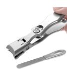 VOGARB Nail Clippers for Thick Nails Extra Wide Jaw Opening Large Long Handle Nail Cutter with File Heavy Duty Fingernail Toenail No Splash for Men Women Adult Seniors (Silver with File) - Buy Online on SooperMarket.com
