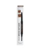 Makeup Revolution Duo Brow Definer Pencil Add Definition Includes Brush Medium Brown - Buy Online on SooperMarket.com